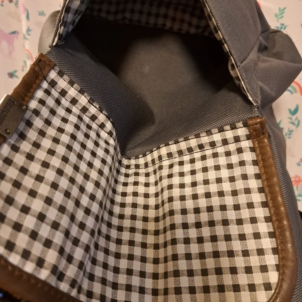 NWOT Steve Madden Grey Utility Unisex Casual School Travel Work Padded Backpack